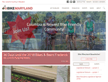 Tablet Screenshot of bikemaryland.org